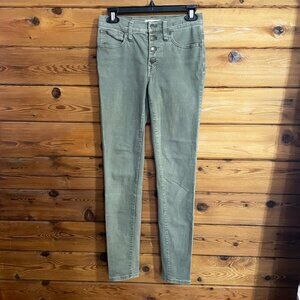 Madewell 9" High Rise Skinny Jeans, size 26 Tall